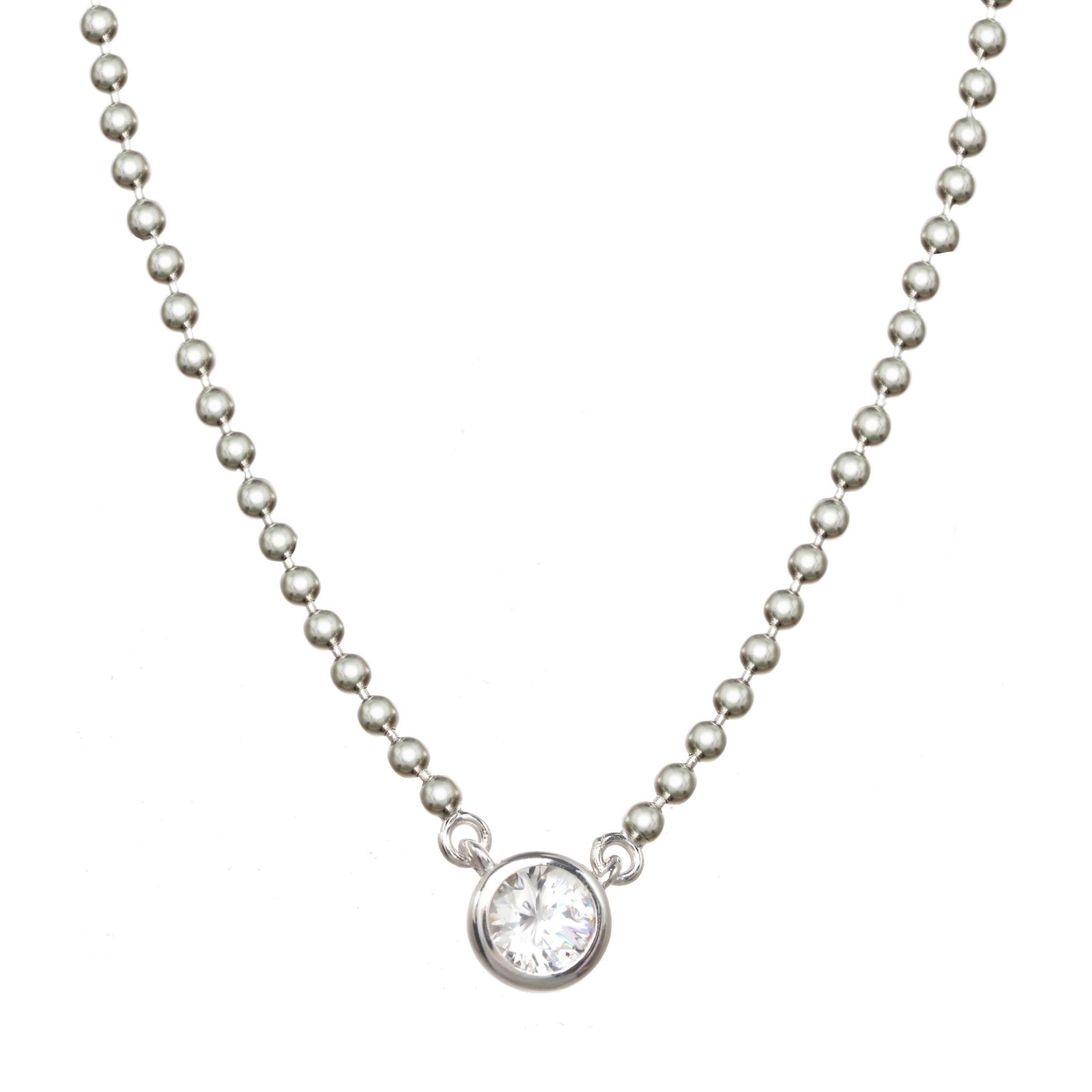 Sterling Silver Ball Chain for Pendant